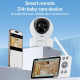Babyphone Vidéo Pour Bébé Avec Caméra Écran LCD 5 Pouces WiFi Vision Nocturne 940 Nm Et Détection Des Pleurs - www.yonis-shop...