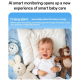 Babyphone Vidéo Pour Bébé Avec Caméra Écran LCD 5 Pouces WiFi Vision Nocturne 940 Nm Et Détection Des Pleurs - www.yonis-shop...
