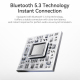 Écouteurs Sans Fil Bluetooth 5.3 Semi-Intra 3,2 g Son Stéréo Hi-Fi 13 mm Autonomie 18 Heures - www.yonis-shop.com