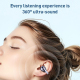 Écouteurs Sans Fil À Clip D’Oreille Bluetooth 5.4 Avec Son Surround À 360° Environ 6 Heures Et Port Type-C - www.yonis-shop.com