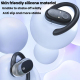 Écouteurs Bluetooth À Conduction Aérienne Open Ear Pour Le Sport IPX5 Avec Boîtier À Écran Numérique Transparent - www.yonis-...