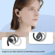 Écouteurs Bluetooth À Conduction Aérienne Open Ear Pour Le Sport IPX5 Avec Boîtier À Écran Numérique Transparent - www.yonis-...