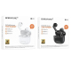 Écouteurs True Wireless Bluetooth 5.4 Avec Boîtier 300 mAh Autonomie 3.5 h Activation À L’ouverture Poids 31.8 g - www.yonis-...