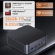 Mini PC Windows 11 Puissant Avec Processeur AMD Ryzen 7 et Graphiques Radeon 780M 16GB RAM 512GB SSD WiFi 6 et Connectivité 8...