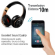 Casque Bluetooth Pliable Stéréo Avec Lecteur MP3 Carte TF 32 Go Réduction Active Du Bruit Et Microphone - www.yonis-shop.com