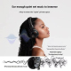 Casque Audio Bluetooth Sans Fil Circum-Auriculaire Avec Microphone Réduction De Bruit Autonomie 80 Heures Son Spatial 3D Plia...