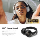 Casque Audio Bluetooth Sans Fil Circum-Auriculaire Avec Microphone Réduction De Bruit Autonomie 80 Heures Son Spatial 3D Plia...