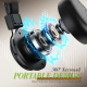 Casque Audio Bluetooth Sans Fil Circum-Auriculaire Avec Microphone Réduction De Bruit Autonomie 80 Heures Son Spatial 3D Plia...