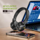 Casque Audio Bluetooth Sans Fil Circum-Auriculaire Avec Microphone Réduction De Bruit Autonomie 80 Heures Son Spatial 3D Plia...