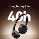 Casque Audio Sans Fil À Réduction De Bruit Active ANC Bluetooth 5.3 40 Heures D’Autonomie Conducteurs 40 Mm - www.yonis-shop.com