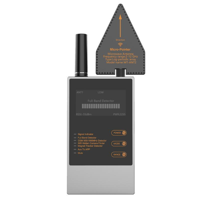Détecteur De Signaux Sans Fil Pour Traceurs GPS Caméras Espions Et Dispositifs D’Écoute Multi Bandes 100 MHz À 12 GHz - www.y...