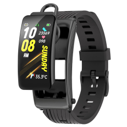 Montre Connectée Avec Écouteur Bluetooth Amovible Gestion Tactile Des Appels Suivi Cardiaque Résistante À L’Eau Autonomie 10 Jours
