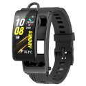 Montre Connectée Avec Écouteur Bluetooth Amovible Gestion Tactile Des Appels Suivi Cardiaque Résistante À L’Eau Autonomie 10 ...