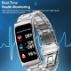 Montre Connectée Avec Écouteur Bluetooth Amovible Gestion Tactile Des Appels Suivi Cardiaque Résistante À L’Eau Autonomie 10 ...