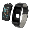 Montre Connectée Avec Écouteur Bluetooth Amovible Pour Appels Bracelet En Cuir IP67 10 Jours En Veille - www.yonis-shop.com