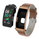 Montre Connectée Avec Écouteur Bluetooth Amovible Pour Appels Bracelet En Cuir IP67 10 Jours En Veille - www.yonis-shop.com
