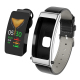 Montre Connectée Avec Écouteur Bluetooth Amovible Pour Appels Bracelet En Cuir IP67 10 Jours En Veille - www.yonis-shop.com