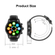 Montre Connectée Avec Appels Bluetooth Suivi Sportif Pression Artérielle Fréquence Cardiaque Oxygène IP68 Charge Magnétique -...