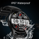 Montre Connectée Avec Paiement Appels Bluetooth Mesure Cardiaque Écran IPS 360x360 Charge Magnétique Protection IP67 - www.yo...