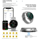 Montre Connectée Sport Avec Appels Bluetooth Suivi Cardiaque Pression Artérielle Oxygène Sanguin Et Étanchéité IP68 - www.yon...
