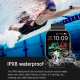 Montre Connectée Sport Avec Suivi Cardiaque Sommeil Oxygène Écran TFT 2,01 Pouces Appels Bluetooth Autonomie 7 Jours IPX8 - w...