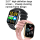 Montre Connectée Sport Avec Suivi Cardiaque Sommeil Oxygène Écran TFT 2,01 Pouces Appels Bluetooth Autonomie 7 Jours IPX8 - w...