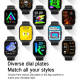 Montre Connectée Sport Avec Suivi Cardiaque Sommeil Oxygène Écran TFT 2,01 Pouces Appels Bluetooth Autonomie 7 Jours IPX8 - w...