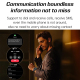 Montre Connectée Sport Outdoor Avec Lampe Torche Puissante Écran AMOLED 1.43 Pouce 5 ATM Autonomie 7 Jours - www.yonis-shop.com
