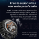 Montre Connectée Sport Outdoor Avec Lampe Torche Puissante Écran AMOLED 1.43 Pouce 5 ATM Autonomie 7 Jours - www.yonis-shop.com