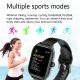 Montre Connectée Sport Avec Appels Bluetooth Suivi Cardiaque Tension Artérielle Et Oxygène Écran TFT HD IP65 - www.yonis-shop...