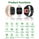 Montre Connectée Sport Avec Appels Bluetooth Écran TFT HD 240 X 285 Pixels Suivi Cardiaque IP65 - www.yonis-shop.com