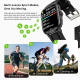 Montre Connectée Sport Avec Appels Bluetooth Écran TFT HD 2,19 Pouces Suivi Cardiaque IP65 180 mAh - www.yonis-shop.com