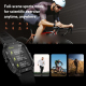 Montre Connectée De Sport Extérieur Avec Écran TFT 2.19 Pouces Appels Bluetooth Suivi Cardiaque Et Étanchéité IP65 - www.yoni...