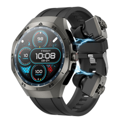 Montre Connectée Bluetooth Avec Écouteurs Sans Fil Suivi Cardiaque IP67 Écran Tactile 360x360 NFC