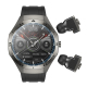 Montre Connectée Bluetooth Avec Écouteurs Sans Fil Suivi Cardiaque IP67 Écran Tactile 360x360 NFC - www.yonis-shop.com