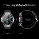 Montre Connectée Avec Écouteurs Bluetooth Intégrés Suivi Cardiaque IP67 NFC Écran Tactile 360x360 Autonomie 3 À 7 Jours - www...