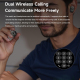 Montre Connectée Avec Écouteurs Bluetooth Intégrés Suivi Cardiaque IP67 NFC Écran Tactile 360x360 Autonomie 3 À 7 Jours - www...
