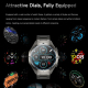 Montre Connectée Avec Écouteurs Bluetooth Intégrés Suivi Cardiaque IP67 NFC Écran Tactile 360x360 Autonomie 3 À 7 Jours - www...