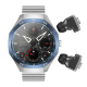 Montre Connectée Avec Écouteurs Bluetooth Intégrés Suivi Cardiaque IP67 NFC Écran Tactile 360x360 Autonomie 3 À 7 Jours - www...