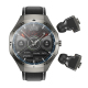 Montre Connectée Avec Écouteurs Bluetooth Suivi De La Fréquence Cardiaque Écran Tactile IP67 NFC - www.yonis-shop.com