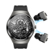 Montre Connectée 2 En 1 Avec Écouteurs Bluetooth Pour Appels Écran AMOLED 466 X 466 NFC IP67 - www.yonis-shop.com