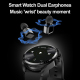 Montre Connectée 2 En 1 Avec Écouteurs TWS Bluetooth Appels NFC Écran TFT 360x360 IP67 Et Suivi Cardiaque - www.yonis-shop.com