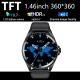 Montre Connectée 2 En 1 Avec Écouteurs TWS Bluetooth Appels NFC Écran TFT 360x360 IP67 Et Suivi Cardiaque - www.yonis-shop.com