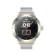 Montre Connectée Avec Écouteurs Bluetooth 2 En 1 Appels NFC Suivi De La Santé Autonomie 15 Jours Bracelet Acier - www.yonis-s...