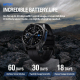 Montre Connectée Outdoor Renforcée Écran AMOLED 1 43 Pouce Autonomie 30 Jours 5 ATM IP69K Lampe Torche Intégrée - www.yonis-s...