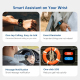 Montre Connectée Fitness Avec Écran AMOLED 1.95 Pouce Suivi Cardiaque 100+ Modes Sportifs Autonomie 7 À 15 Jours 3ATM - www.y...
