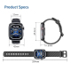 Montre Connectée Fitness Avec Écran AMOLED 1.95 Pouce Suivi Cardiaque 100+ Modes Sportifs Autonomie 7 À 15 Jours 3ATM - www.y...