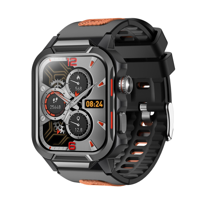 Montre Connectée Outdoor Robuste Pour Le Sport Écran TFT 1,96 Pouce 100+ Modes Appels Bluetooth Étanchéité 3ATM - www.yonis-s...