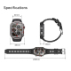 Montre Connectée Outdoor Robuste Pour Le Sport Écran TFT 1,96 Pouce 100+ Modes Appels Bluetooth Étanchéité 3ATM - www.yonis-s...