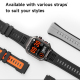 Montre Connectée Outdoor Robuste Pour Le Sport Écran TFT 1,96 Pouce 100+ Modes Appels Bluetooth Étanchéité 3ATM - www.yonis-s...